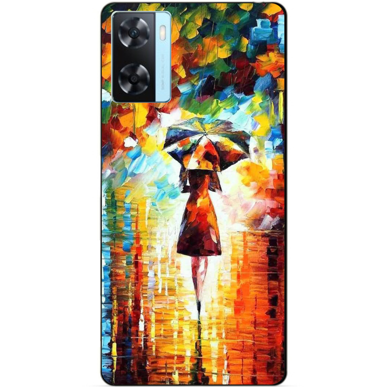 Силіконовий бампер чохол для Oppo A57s з малюнком Прогулянка