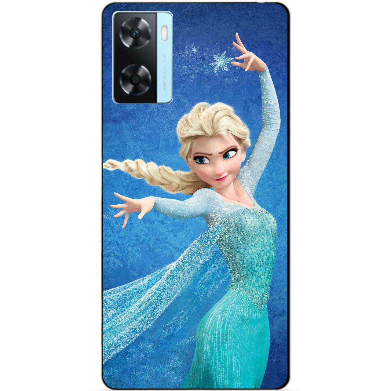 Силіконовий бампер чохол для Oppo A57s з малюнком Ельза