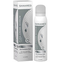 Крем-пенка для ног с 10% мочевиной CareMed Sanamed Micro Silver Foot Cream Foam 10% Urea 150мл