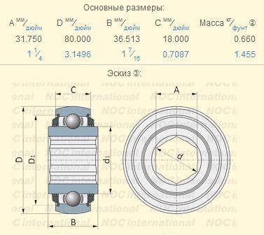 Підшипник W 208 PPB16 (W 208 PPB16) BBC-R, фото 2