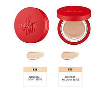 Кушон для обличчя з матовим фінішем Velvet Finish Cushion (SPF50+/PA+++) відтінок 23, Missha, 15 г, фото 5