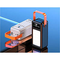 Power Bank повербанк 50000 mAh со встроенными кабелями и фонариком ОПТОМ