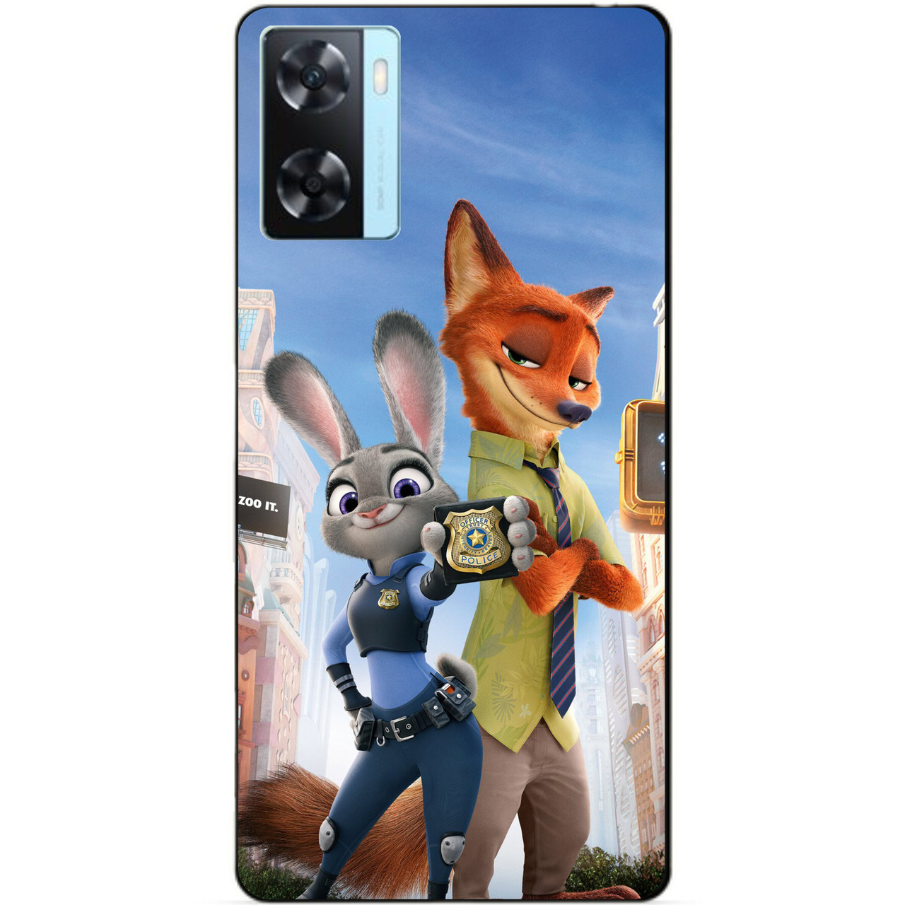 Силіконовий бампер чохол для Oppo A57s з малюнком Джуді Зверополіс