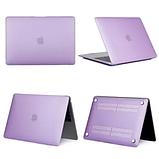 Захисний фіолетовий матовий чохол Hard Shell Case для MacBook New Air 13" матова накладка для Макбук Еїр, фото 5