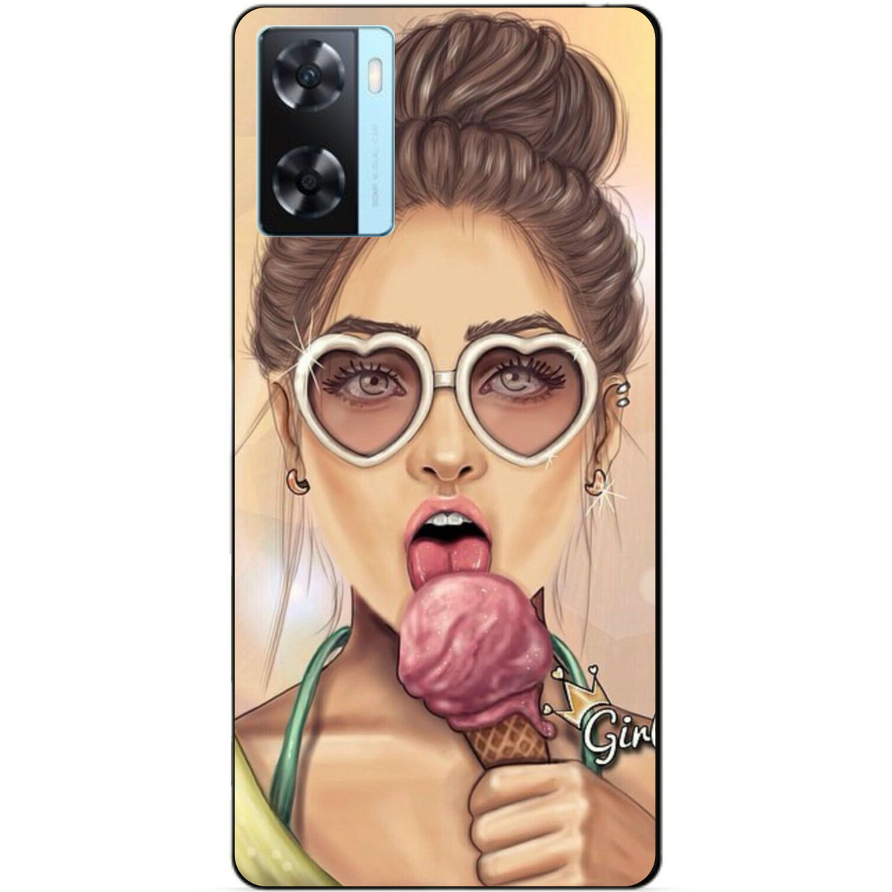 Силіконовий бампер чохол для Oppo A57s з малюнком Морозиво