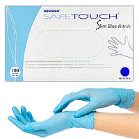 Рукавички нітрилові S 4,2 г SafeTouch Slim Blue 100 шт.