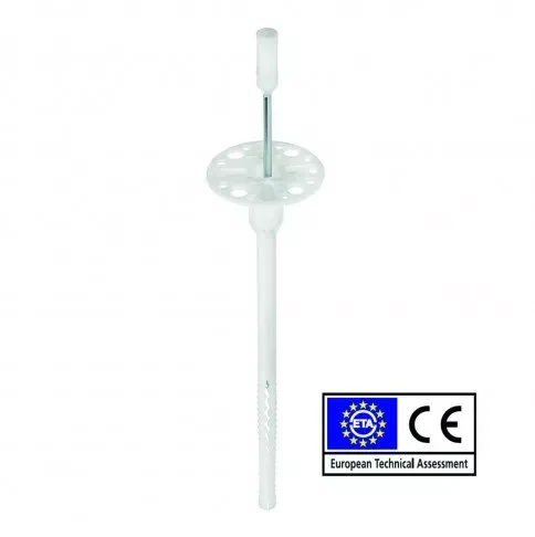 Дюбель для вати, пінопласту та єппс з термоголовкою  Амекс 10х300 мм ATI TZE (100шт/уп), фото 1