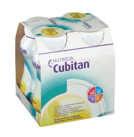 Ентеральне харчування Кубитан зі смаком ванілі/Cubitan Vanilla flavour 4 x 200 ml