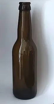 56 шт пляшка скло коричнева 330 мл з кришкою колір на вибір упаковка