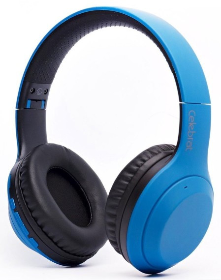 Накладні Bluetooth-навушники Celebrat A24 Blue