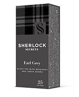 Чай Earl Grey черный со вкусом бергамота и лимона, 25 пакетиков. ТМ Sherlock Secrets