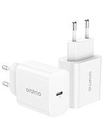 [2-Pack] USB C Adapter 20W Oraimo, швидкий зарядний пристрій для iPhone