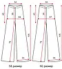 Жіночі штани великих розмірів Клеш/у наявності жіночі штани великого розміру / 54 56 58 60 62 64 /, фото 3