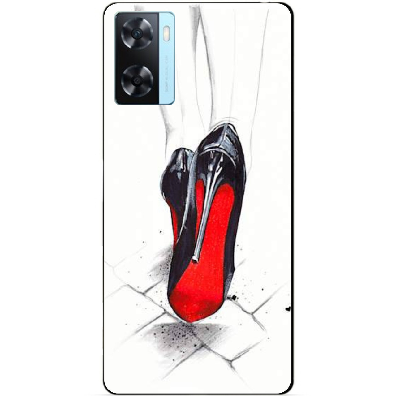 Силіконовий бампер чохол для Oppo A57s з малюнком Туфлі