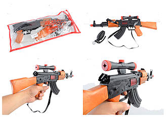 Калаш Джей іграшковий автомат з іграшковою гранатою, оптикою та ременем для перенесення 810