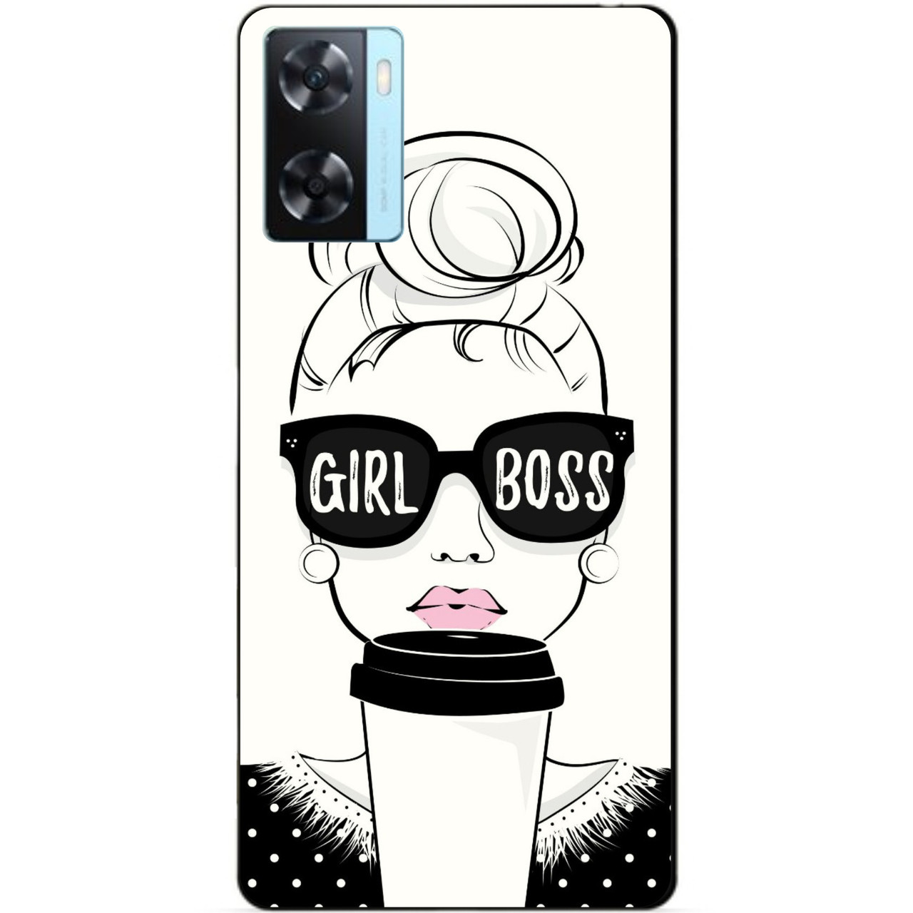 Силіконовий бампер чохол для Oppo A57s з малюнком Girl Boss