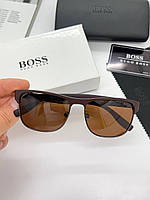 Коричневые солнцезащитные очки Hugo Boss
