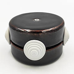 Розподільна коробка 80мм RE «Glaze» керамічна каштанова 55317801