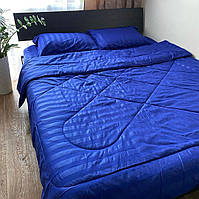 Страйп сатин Евро комплект сатинового постельного белья с летним одеялом (много цветов)