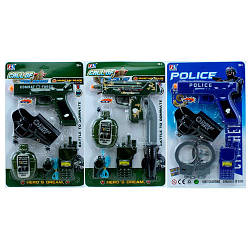 Набір зі зброєю M06-07-P07 звук, світло, рація, наручники