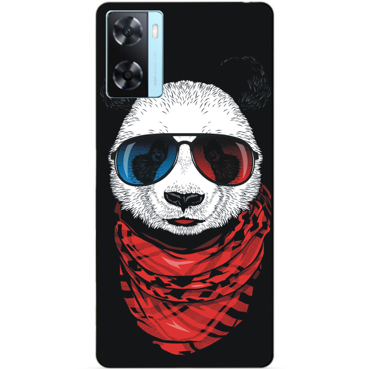 Силіконовий бампер чохол для Oppo A57s з малюнком Панда