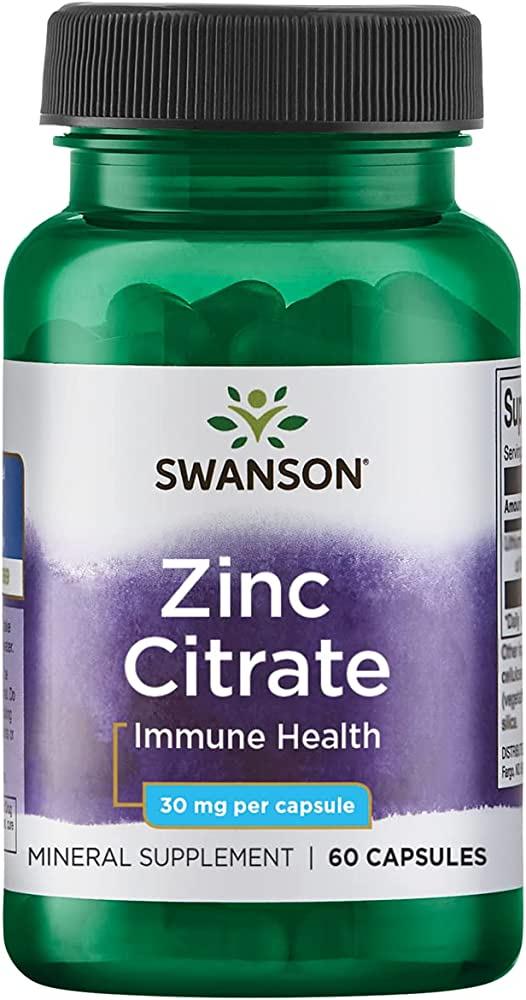 Цинк Swanson Zinc Citrate 30 mg 60 caps