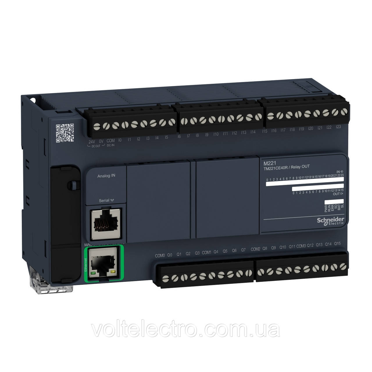 Логический контроллер M221 40 входов/выходов, реле, Ethernet - фото 1 - id-p1824070461