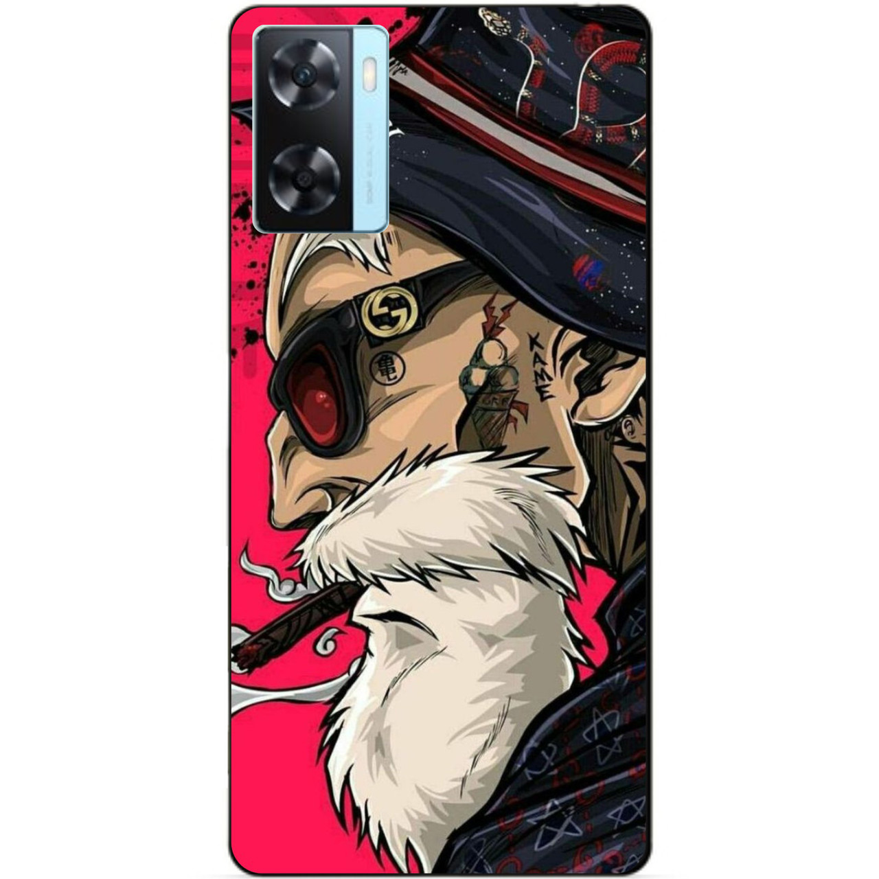 Силіконовий бампер чохол для Oppo A57s з малюнком Дід