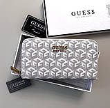 Жіночий гаманець на змійці Guess (7594) білий, фото 2