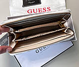 Жіночий гаманець на змійці Guess (7594) білий, фото 6