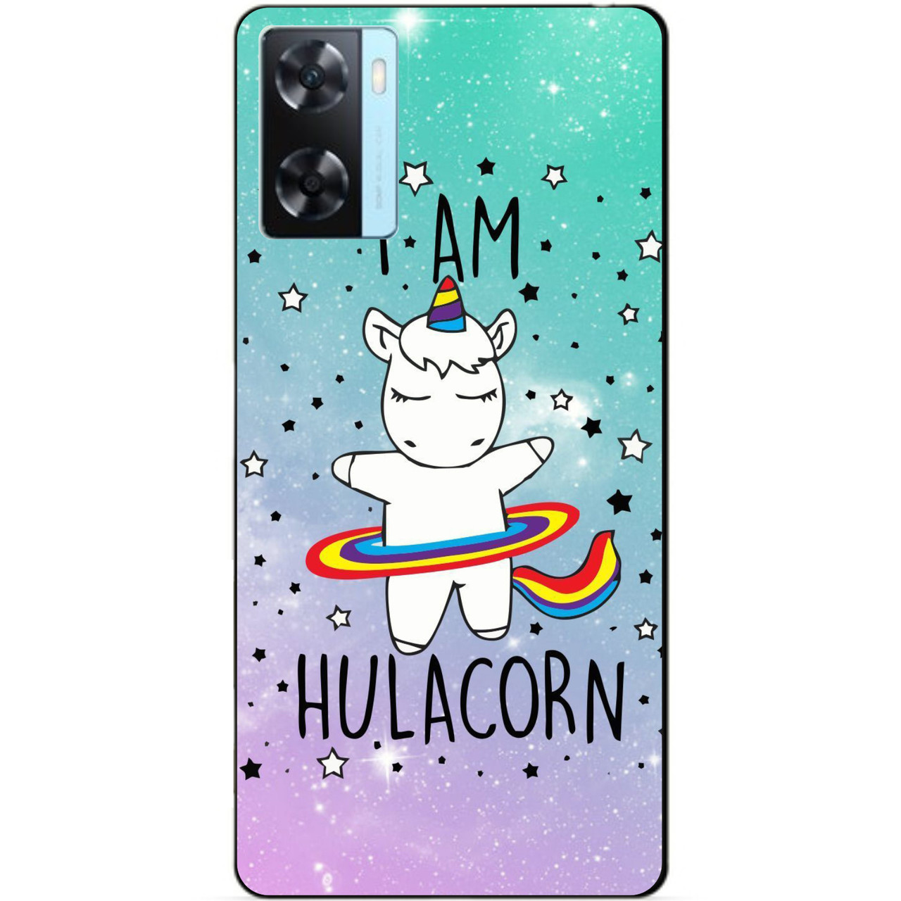 Силіконовий бампер чохол для Oppo A57s з малюнком Єдиноріг