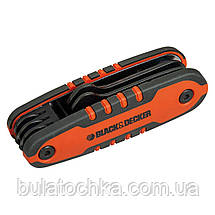 Набір ріжкових гайкових ключів 5 шт BLACK+DECKER BDHT0-71617, фото 2