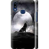 Чехол 3d пластиковый матовый на телефон Samsung Galaxy A10s A107F Воющий волк "934m-1776-58250"