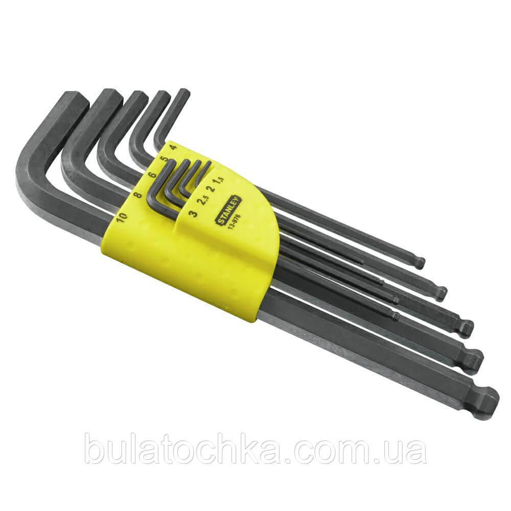 Набір із дев'яти шестигранних метричних ключів STANLEY 1-13-976