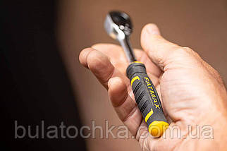 Набір із ручки з храповим механізмом, головок і біт 1/4 дюйма 22 предмети STANLEY FMMT82679-0, фото 4