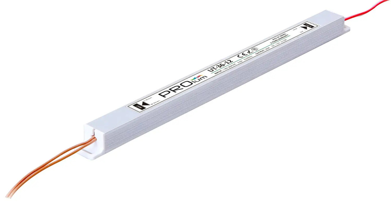 Ультратонкий блок живлення PROLUM 12 вольт 36 Вт IP43 Series "UT" 223029о