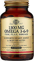 Омега 3-6-9 Solgar, EFA, Omega 3-6-9, 60 капсул