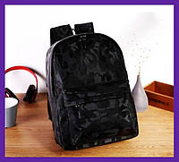 Удобный большой мужской городской рюкзак камуфляжный защитный, черный ранец с USB