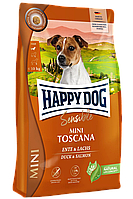 Сухий корм Happy Dog Sensible Mini Toscana 4kg для собак дрібних порід з качкою та лососем