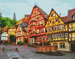 Алмазна мозаїка картина за номерами на підрамнику «Яскрава Німеччина» арт. AMO7174