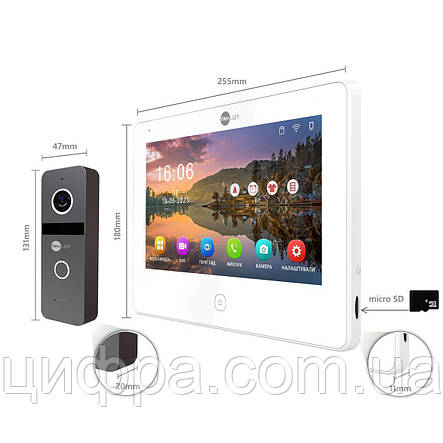 Комплект відеодомофона NeoLight NeoKit IP PRO WF 10, фото 3