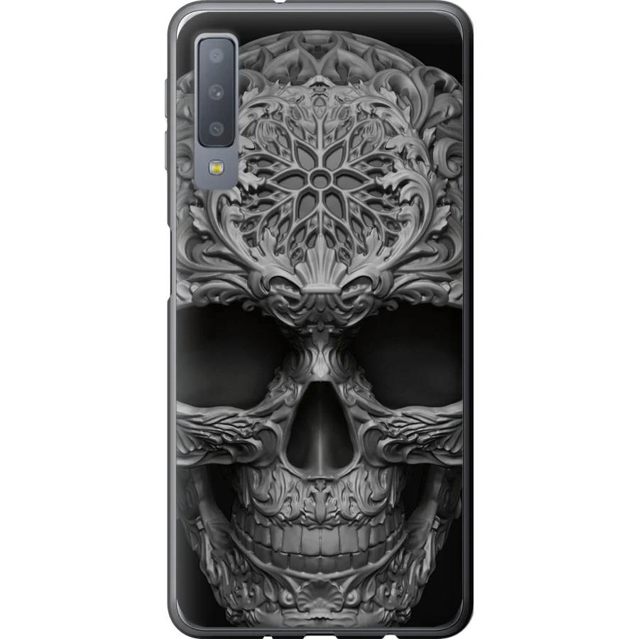 Чохол силіконовий на телефон Samsung Galaxy A7 (2018) A750F skull-ornament "4101u-1582-58250"