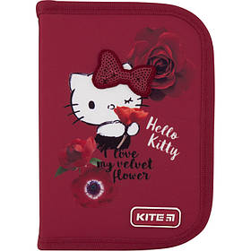 Пенал шкільний (1 відділення, 1 закот) Kite Education Hello Kitty HK20-621-1