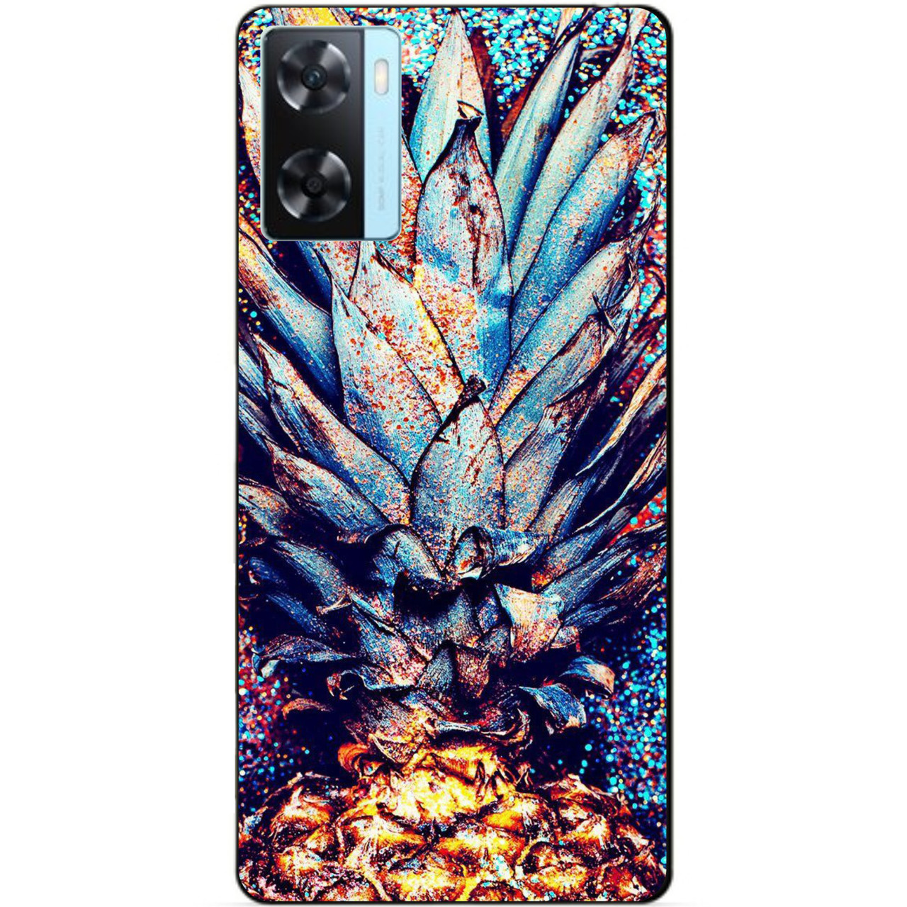 Силіконовий бампер чохол для Oppo A57s з малюнком Ананас