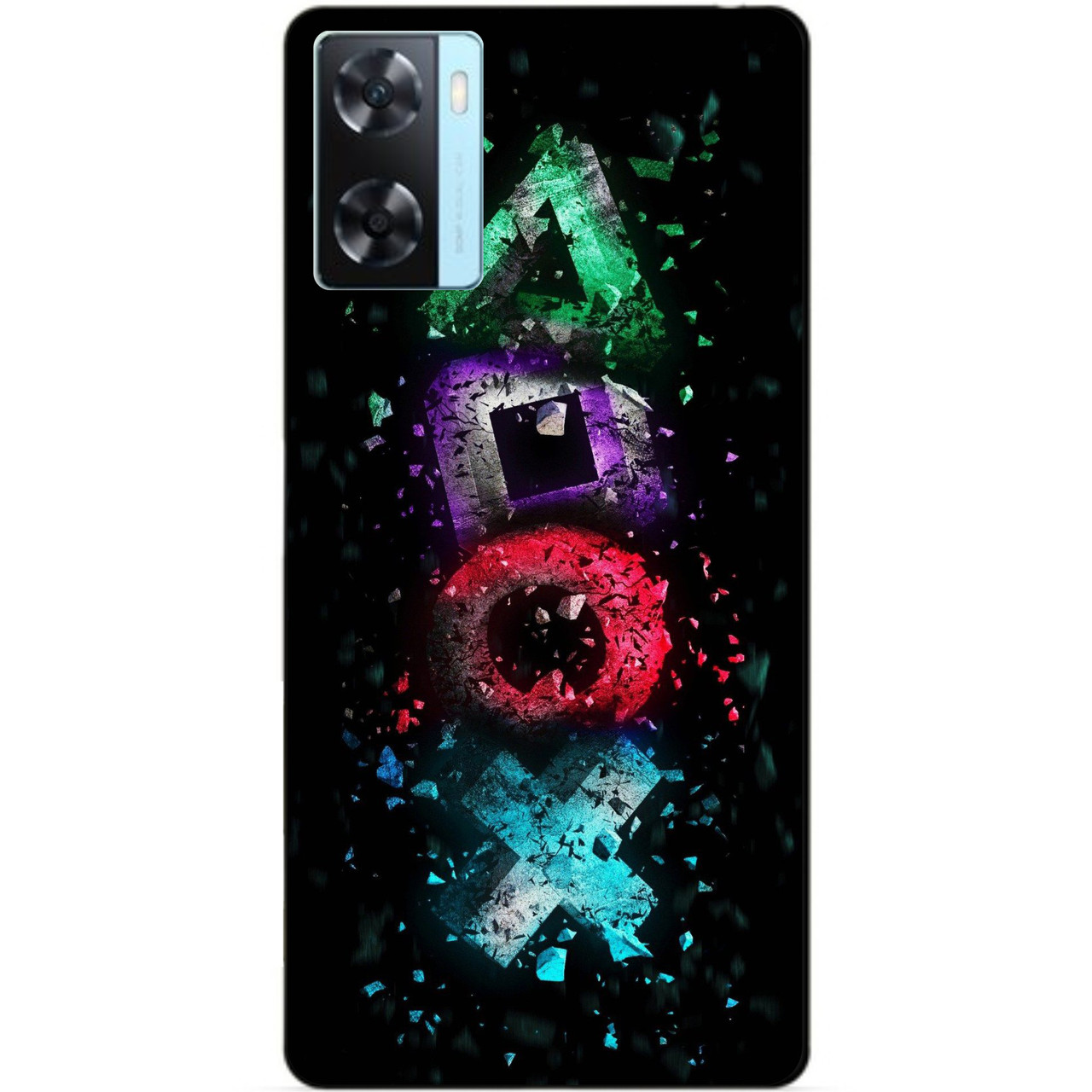 Силіконовий бампер чохол для Oppo A57s з малюнком PlayStation