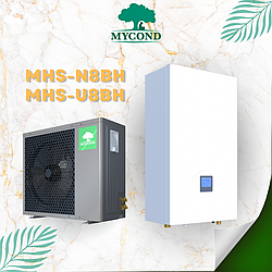 Тепловой насос повітря-вода MYCOND BeeHeat MHS-N8BH + MHS-U8BH