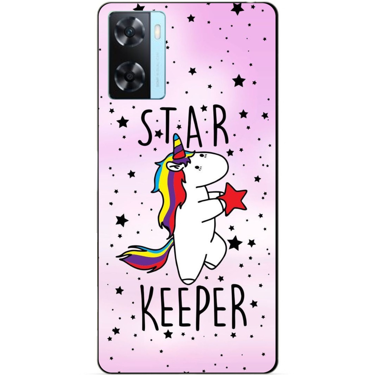 Силіконовий бампер чохол для Oppo A57s з малюнком Поні Єдиноріг Star
