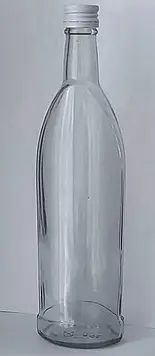 24 шт пляшка скло 500 мл упаковка + ковпачок білий 28 мм