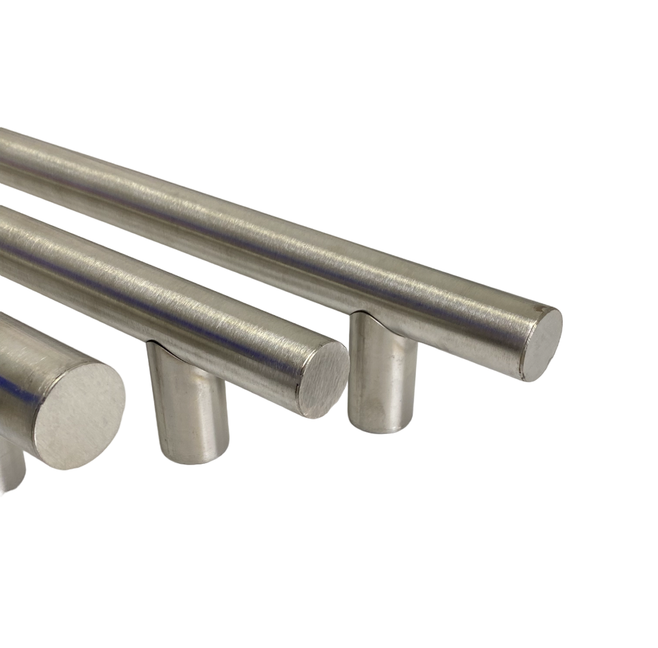 Ручка-скоба прямая прочная из нержавеющей стали для всех видов дверей длиной 30см Ø32мм - фото 6 - id-p1761038638