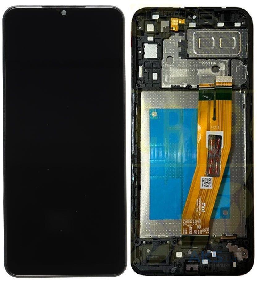Дисплей Samsung A042F Galaxy A04E (2022) з сенсорним склом в рамці (Оригінал Китай), фото 1